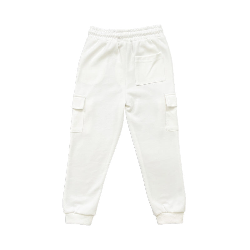 7dayz boy cargo sweatpants off white sb2310242a