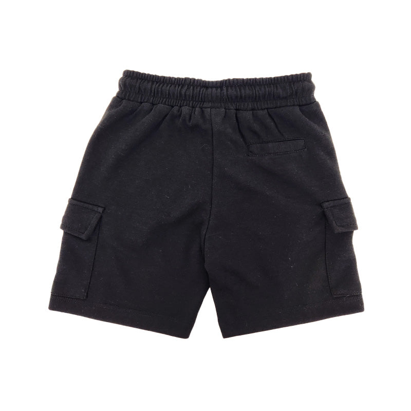 Boy Printed Sweat-Shorts - Black - SB2307214B