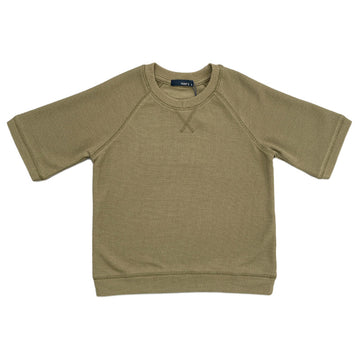 Boy Oversized Waffle Knit Top - Army Green - SB2309228C