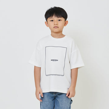 Boy Printed Pique Top - Off White - SB2310261A