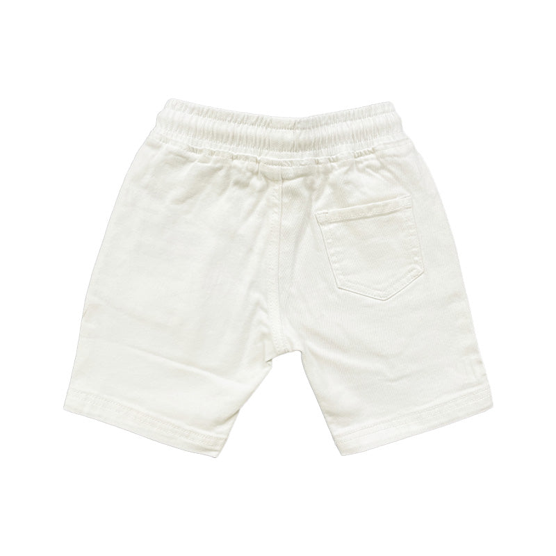 Boy Denim Shorts - Off White - SB2312288A