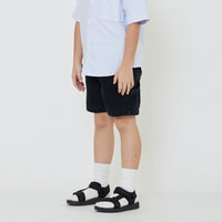 Boy Slim Fit Worker Twill Shorts - SB2401016