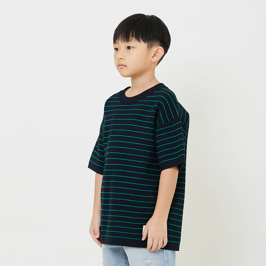 Boy Oversized Stripe Sweater - SB2407082