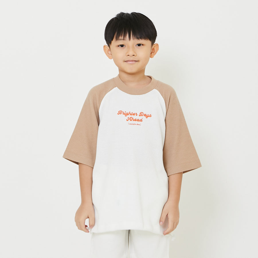 Boy Printed Oversized Waffle Top - SB2408092