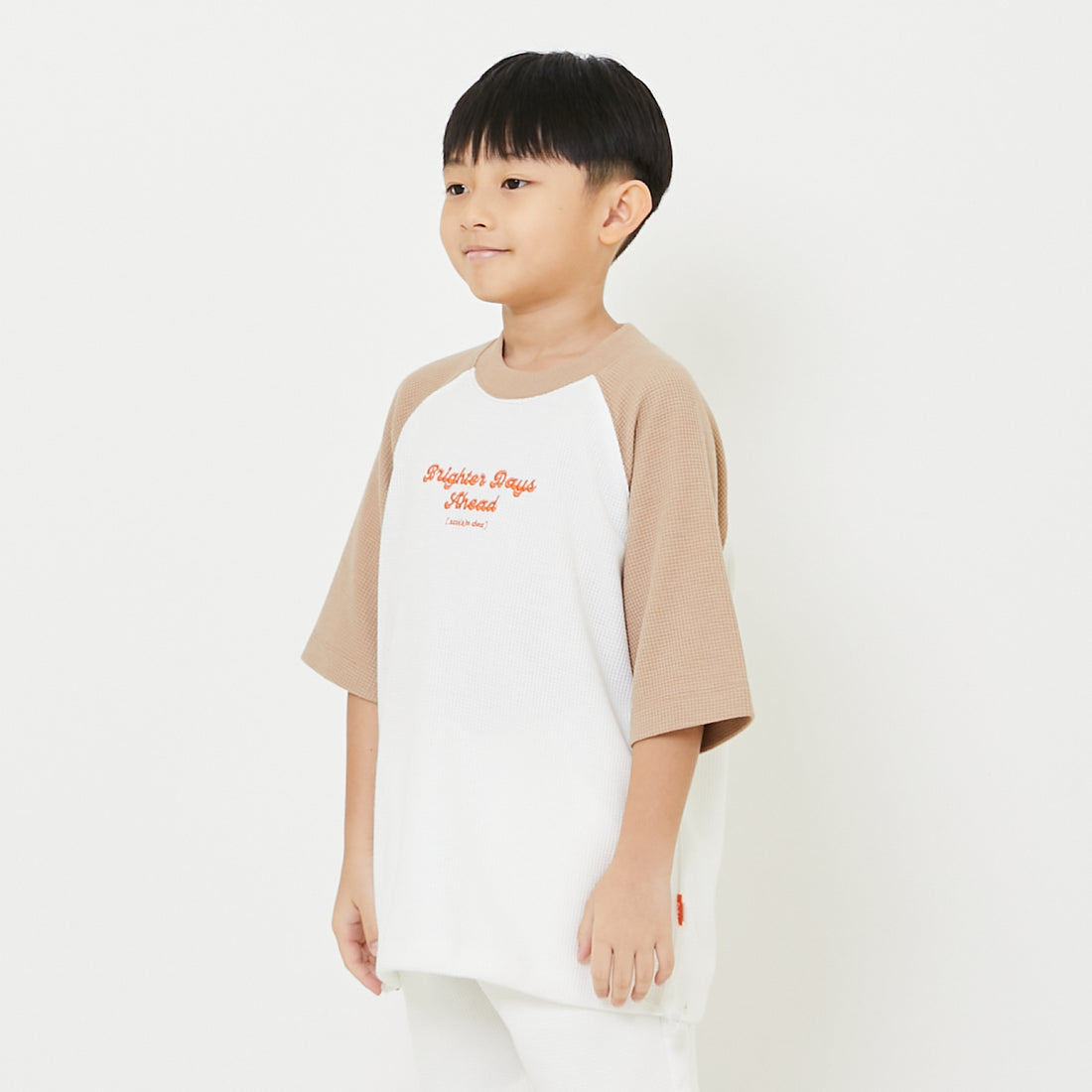 Boy Printed Oversized Waffle Top - SB2408092