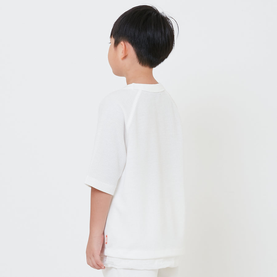 Boy Oversized Waffle Top - SB2408093