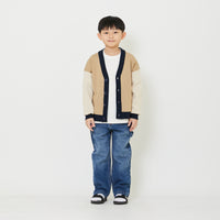 Boy Straight Cut Worker Denim Long Pants - SB2408102