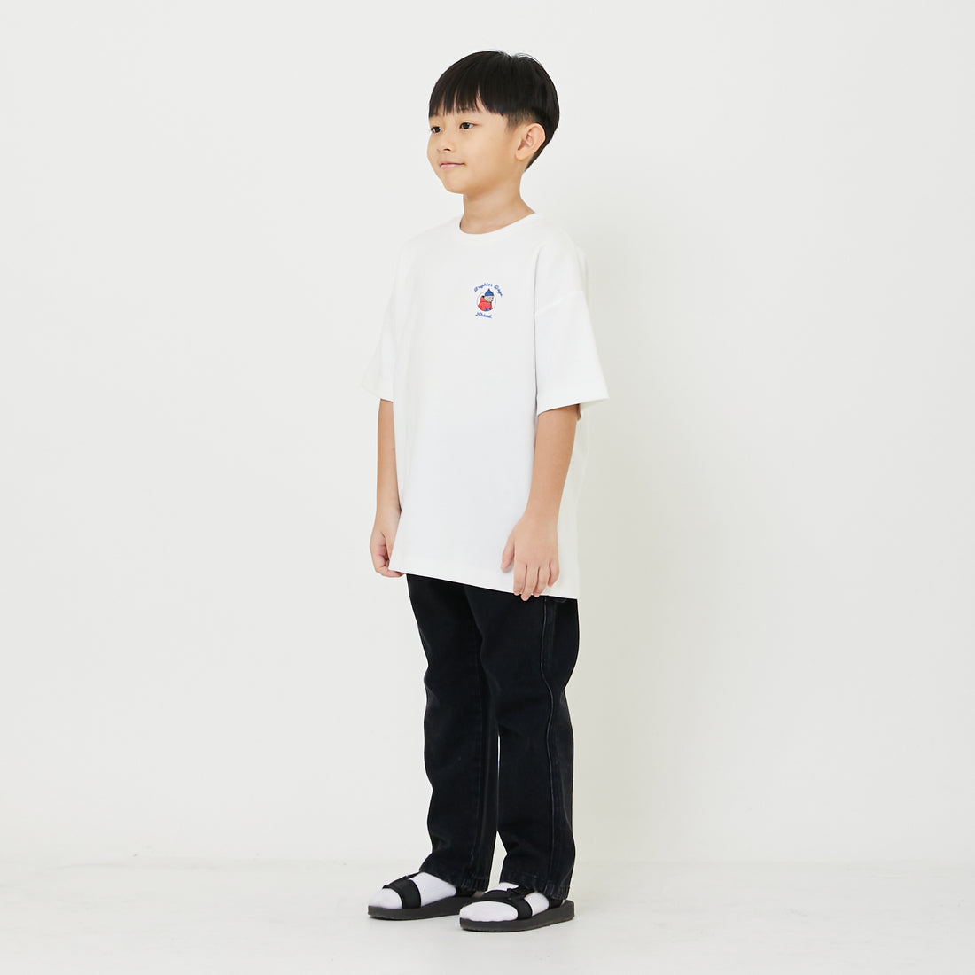 Boy Straight Cut Worker Denim Long Pants - SB2408102