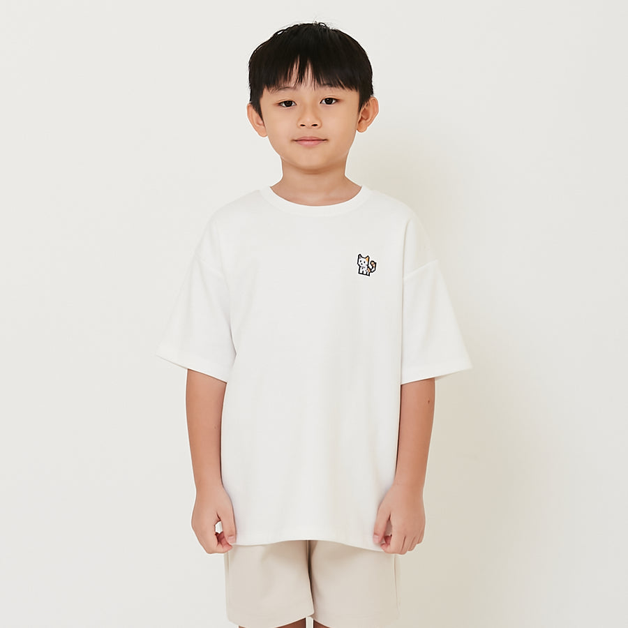 Boy Embroidery Oversized Tee - SB2410152