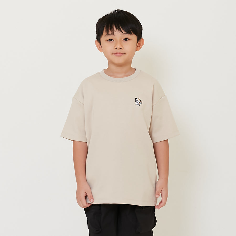 Boy Embroidery Oversized Tee - SB2410152