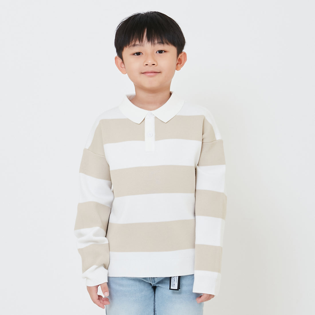 Boy Oversized Polo Sweater - SB2411164