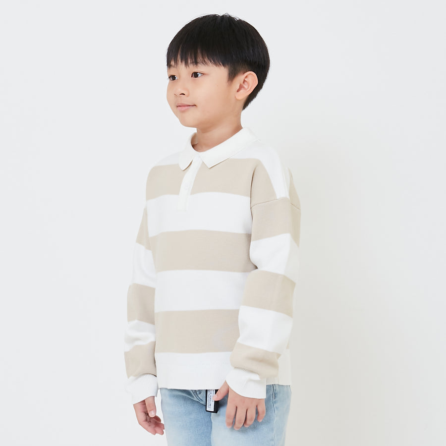 Boy Oversized Polo Sweater - SB2411164