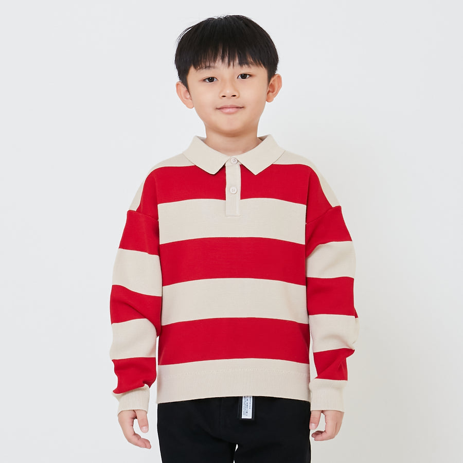 Boy Oversized Polo Sweater - SB2411164