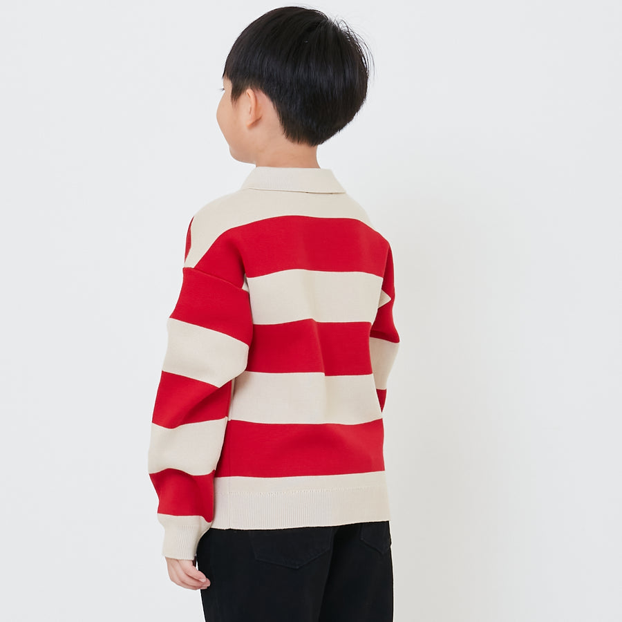 Boy Oversized Polo Sweater - SB2411164