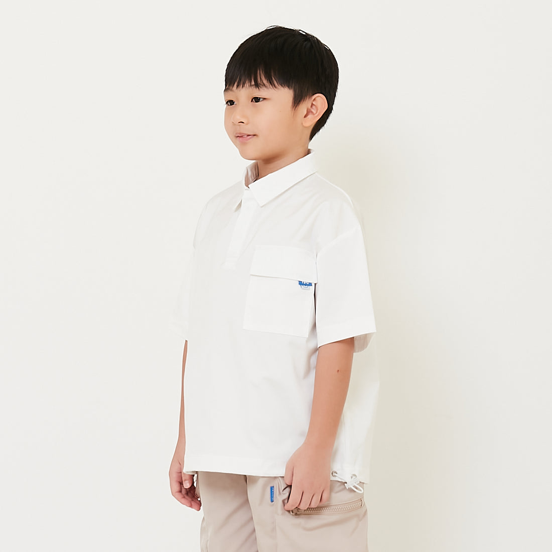 Boy Oversized Nylon Polo Tee - SB2412185