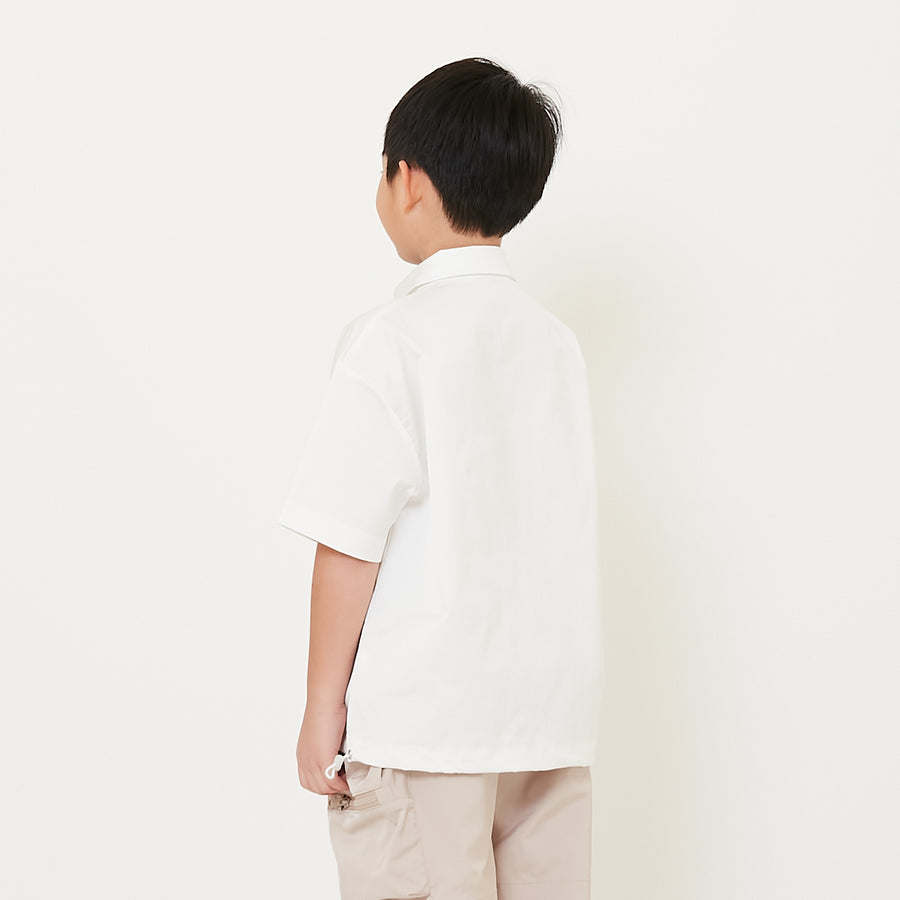 Boy Oversized Nylon Polo Tee - SB2412185