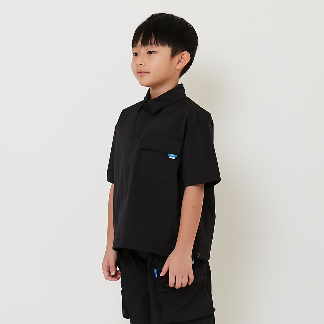 Boy Oversized Nylon Polo Tee - SB2412185