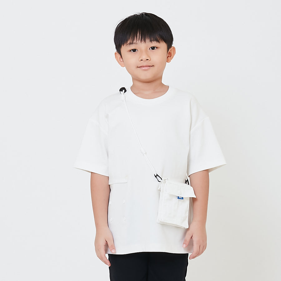 Boy Detachable Patch Pocket Oversized Top - SB2412187