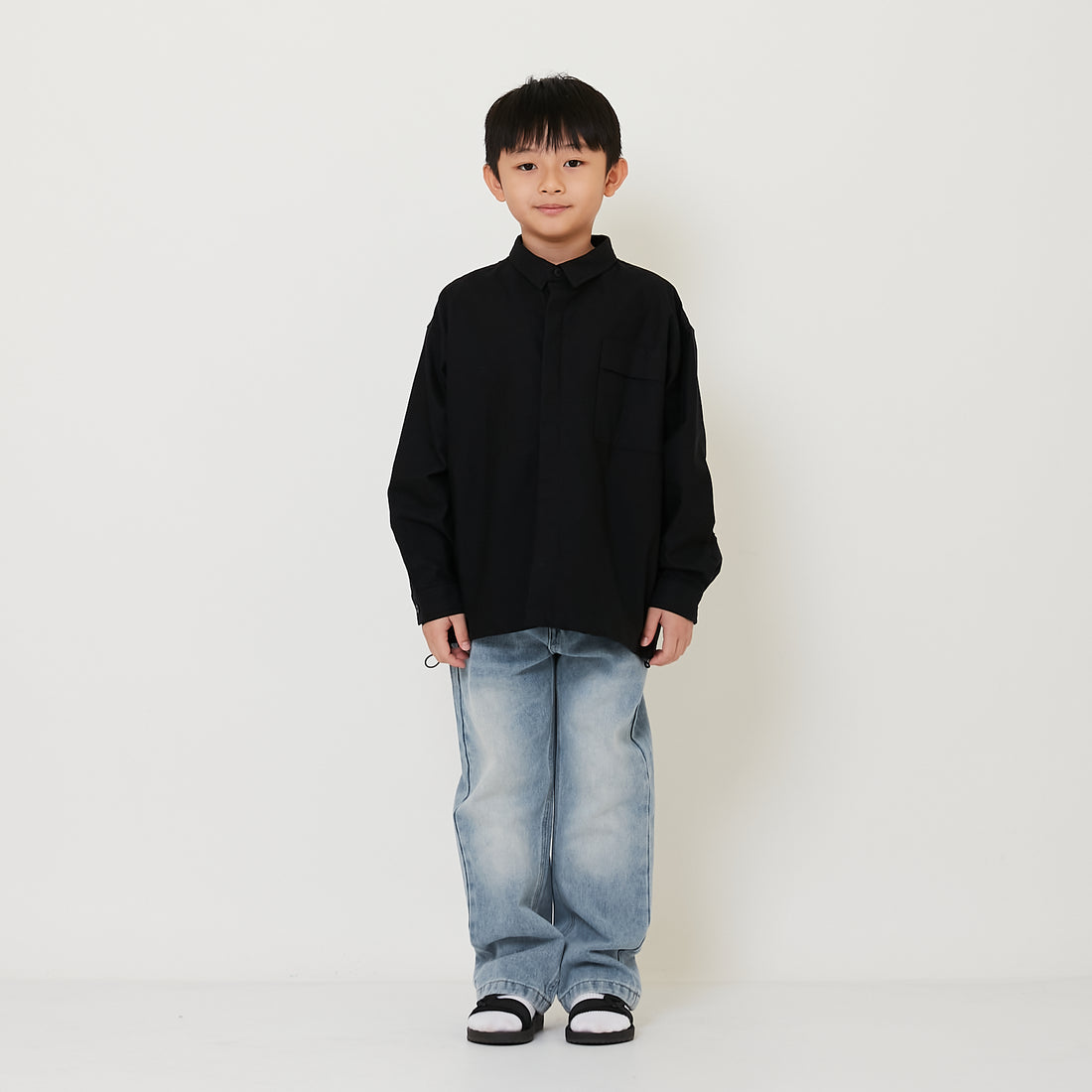 Boy Straight Cut Denim Long Pants - SB2412189