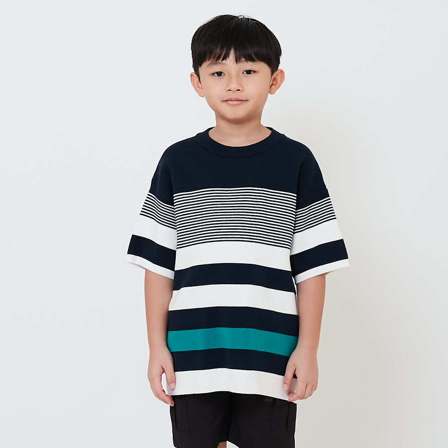 Boy Oversized Stripe Sweater - SB2502028