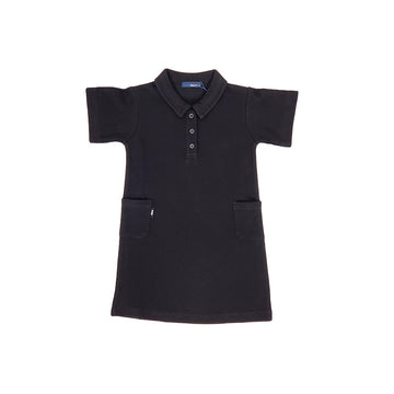 Girl Polo Dress - Black - SG2302029C