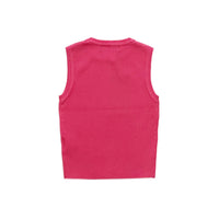 Girl Cropped Knit Top - Fuchsia - SG2307047D