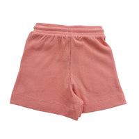 Girl Waffle Knit Shorts - Blush - SG2312104A