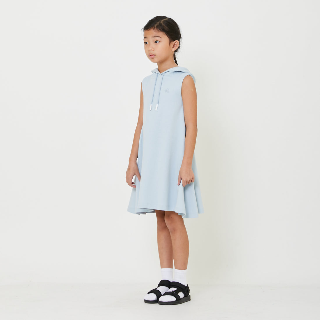 Girl Sleeveless Hoodie Dress - SG2408072