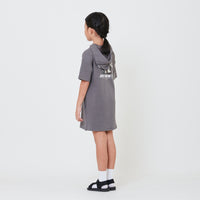 Girl Embroidery Hoodie Dress - SG2410105