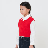 Girl Cable Knit Vest - SG2411122