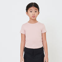 Girl Side Gathers Cropped Top - SG2412131