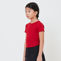 Girl Side Gathers Cropped Top - SG2412131