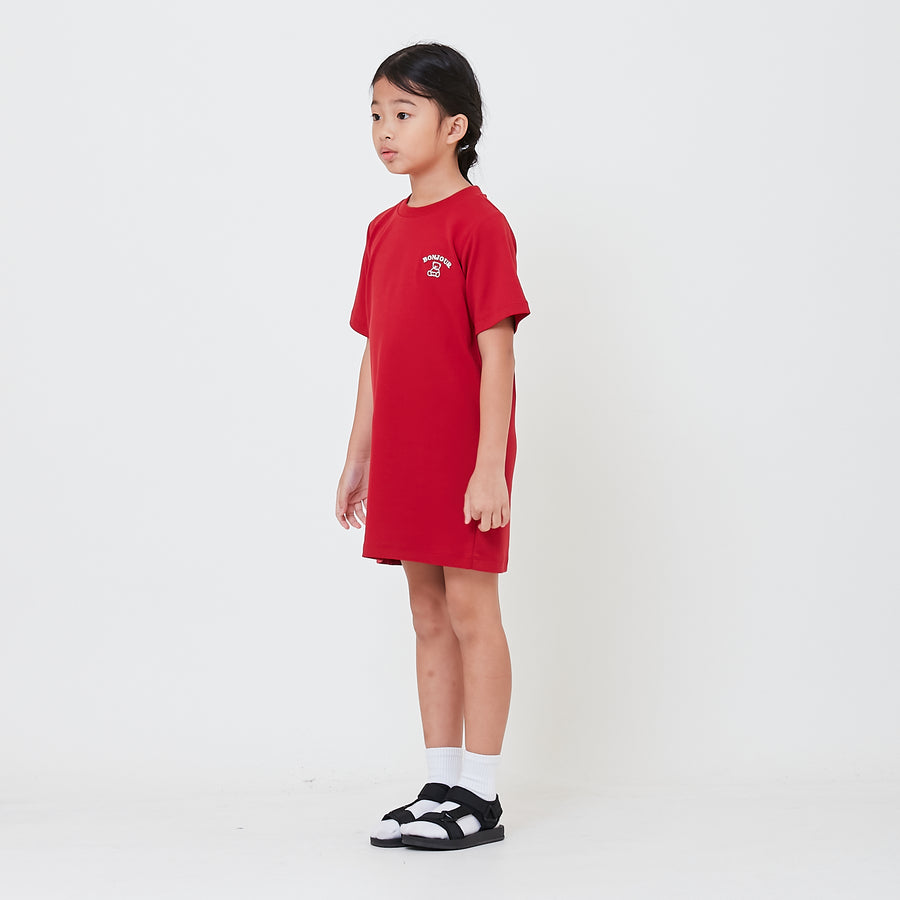 Girl Embroidery T-Shirt Dress - SG2412133