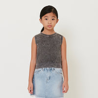 Girl Faded Effect Cable Knit Top - SG2412139