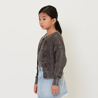 Girl Faded Effect Knit Cardigan - SG2412140