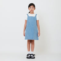 Girl Square Neck Short Dress - Light Blue - SG2501014A