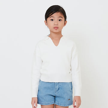 Girl Sweater With Collar - SG2502022