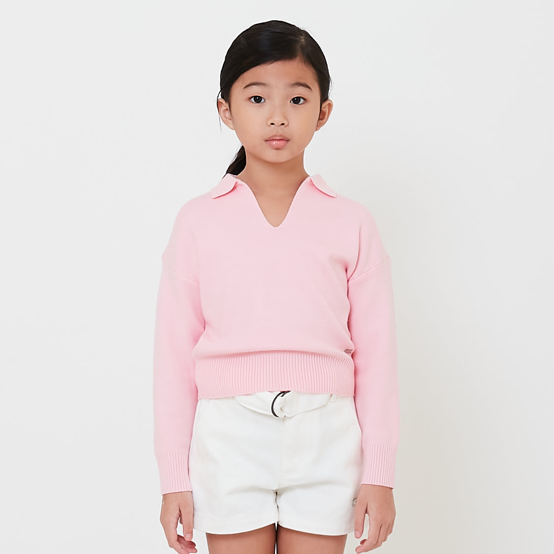 Girl Sweater With Collar - SG2502022