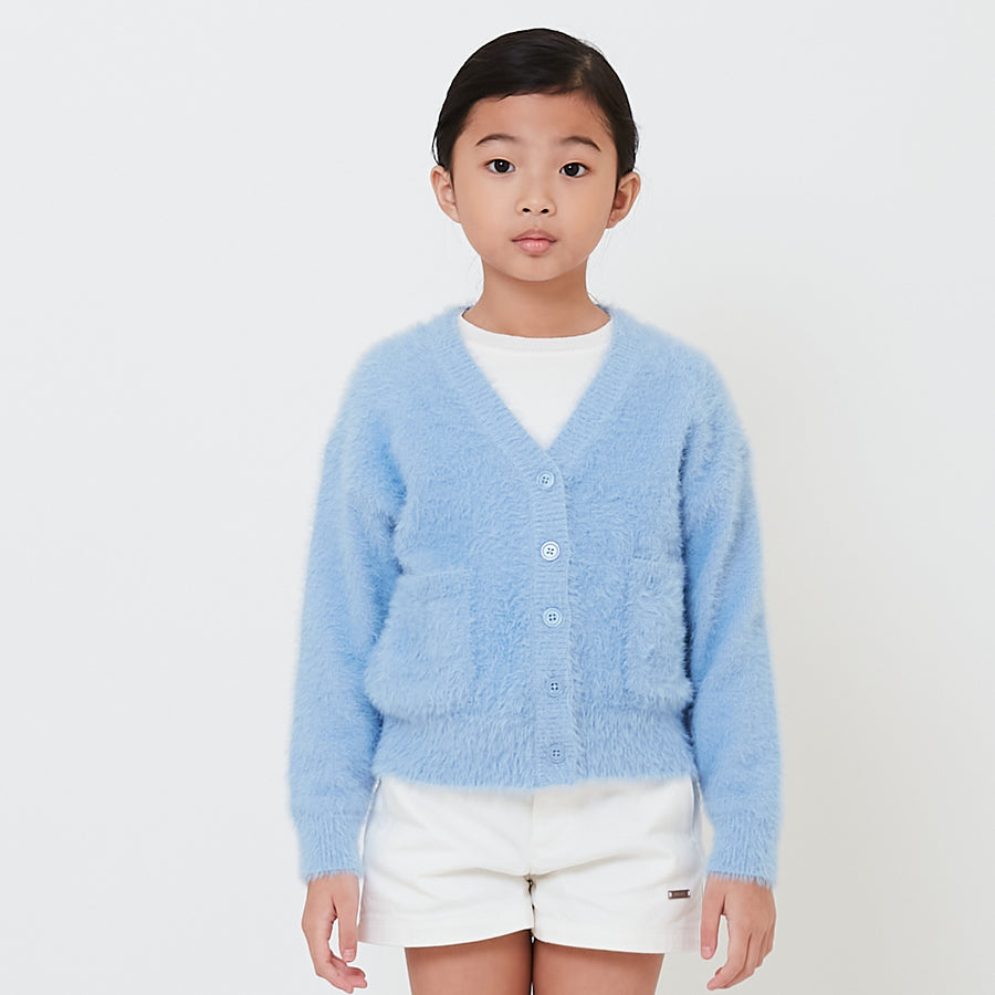 Girl Fluffy Knit Cardigan - SG2502023