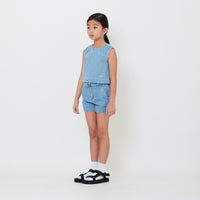 Girl Denim Shorts with Belt - SG2502028