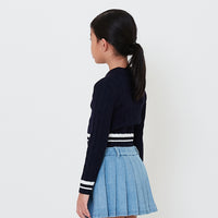 Girl Cable Knit Polo - SG2503035