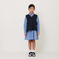 Girl 2-in-1 Shirt Dress - Navy - SG2503040A