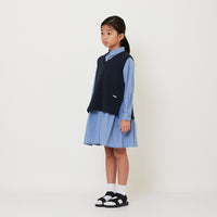 Girl 2-in-1 Shirt Dress - Navy - SG2503040A