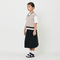 Kids Genderless Cable Knit Vest - Dusty Pink - SK2408002A