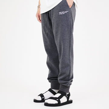 Men Printed Sweatpants - Dark Grey - SM2212156E