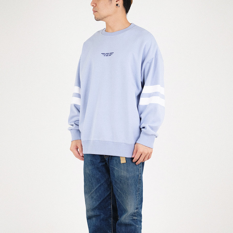 Men Printed Sweatshirt - Light Blue - SM2305047B