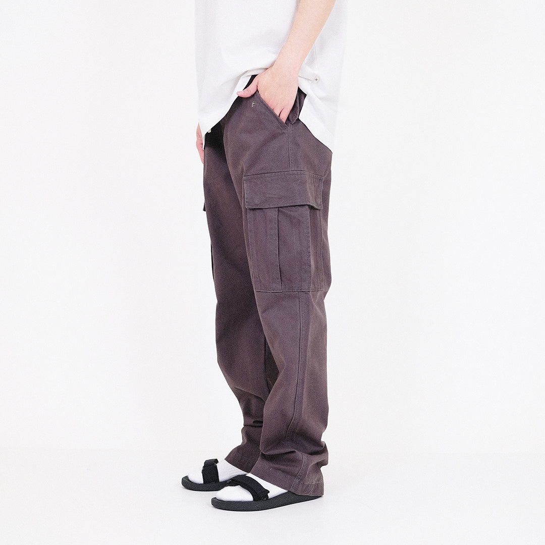 Men Twill Cargo Pants - Metal - SM2307100C