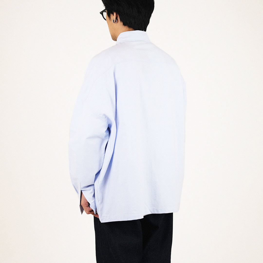 Men Oversized Shirt - Light Blue - SM2307106B