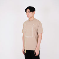 Men Graphic Tee - Khaki - SM2308090B