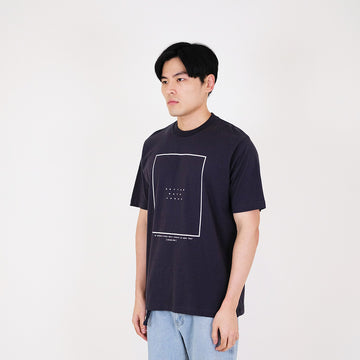 Men Graphic Tee - Navy - SM2308090D